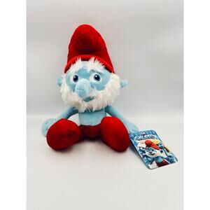 The Smurfs Papa Smurf Plush 14-15″ with Tags The Smurfs Licensed Collectible NWT